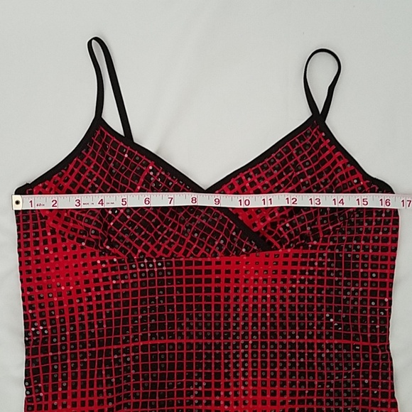 Rampage High Low Dress Juniors Xl Nwot red and black - Picture 6 of 6